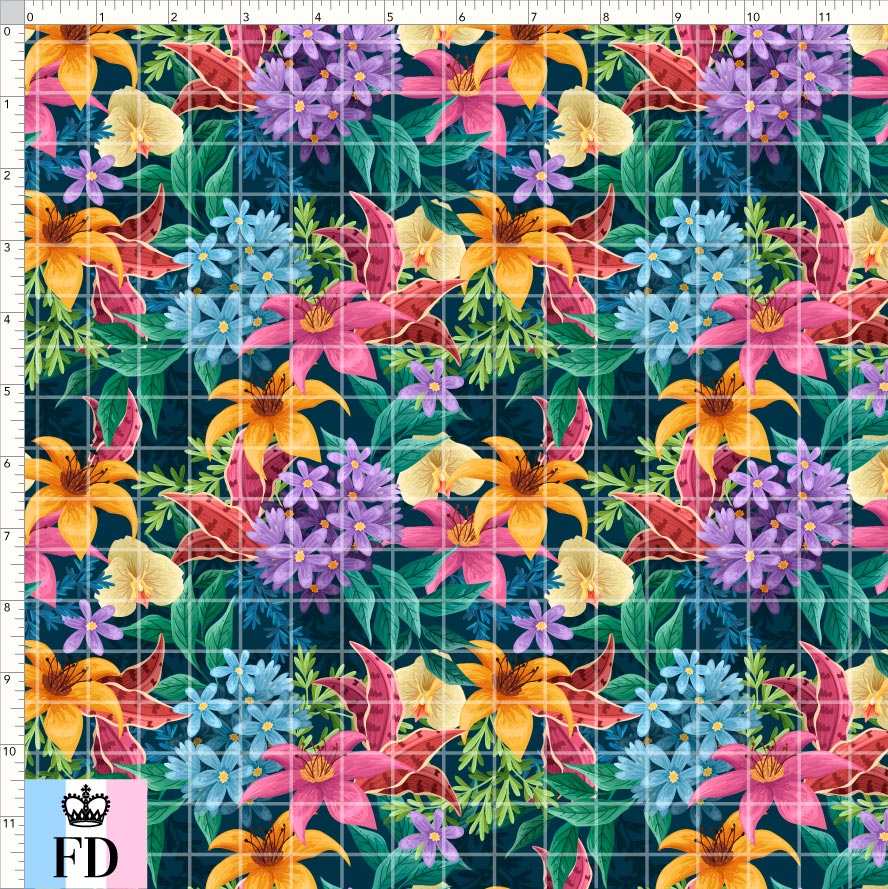 PREORDER - Flowers - Grandma's Curtains