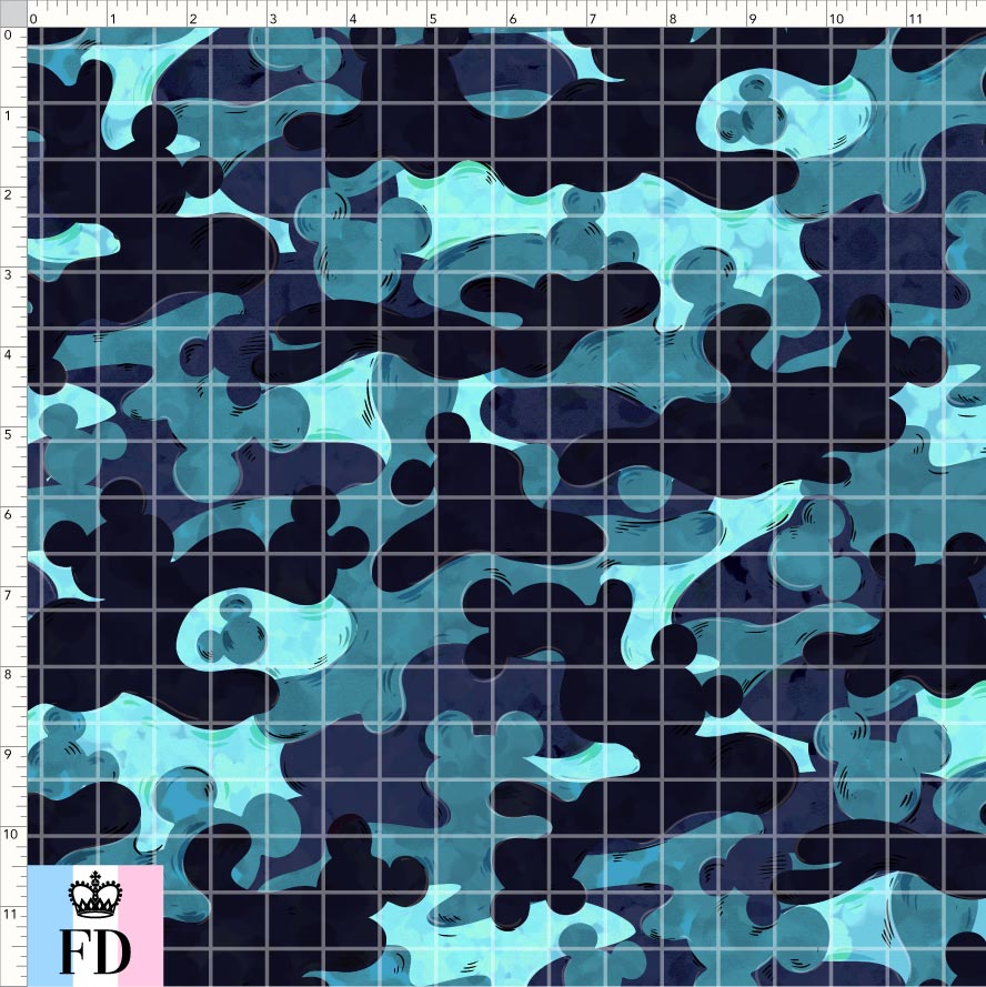 PREORDER - Safari Adventures - Mouse Camo - Blue - REGULAR SCALE