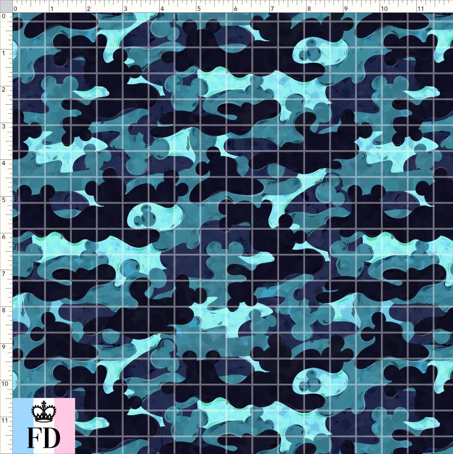PREORDER - Safari Adventures - Mouse Camo - Blue - SMALL SCALE