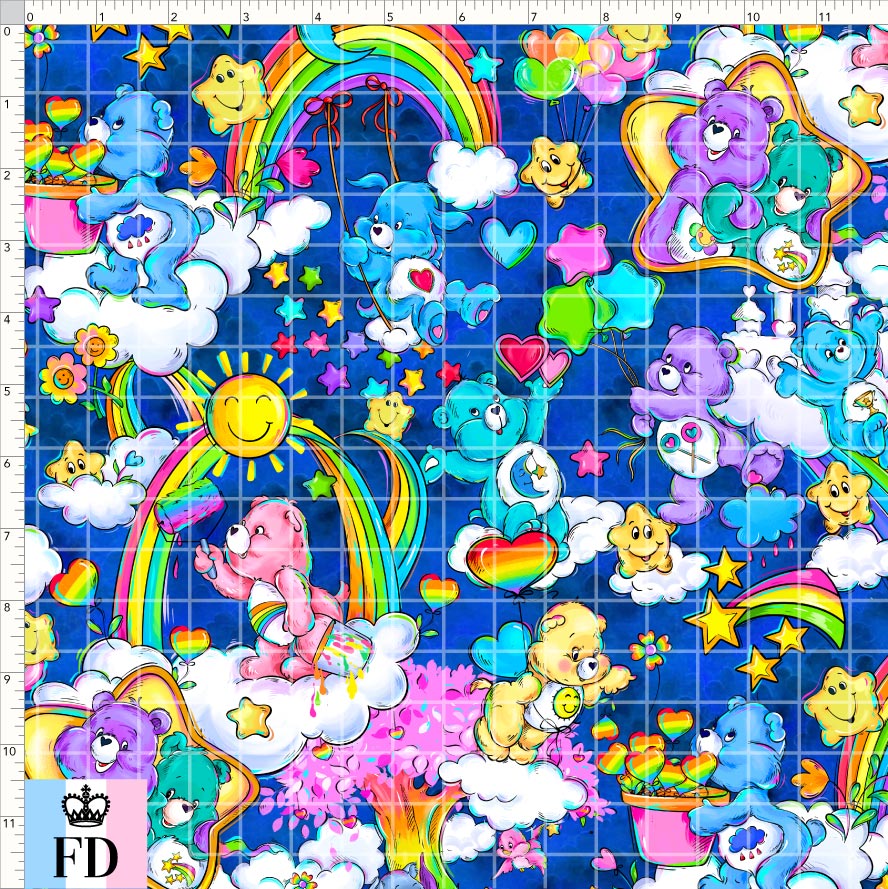 PREORDER - Rainbow Bears - Main - Dark Blue - REGULAR SCALE