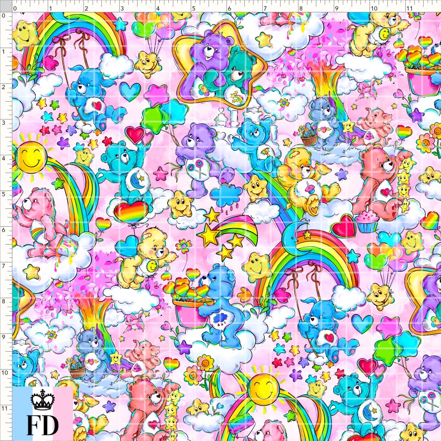 PREORDER - Rainbow Bears - Main - Pink - SMALL SCALE