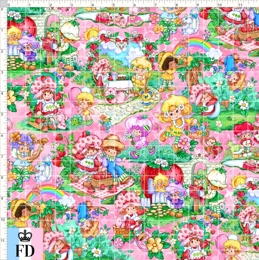 PREORDER - Short-Berry Friends - Main - Pink - REGULAR SCALE
