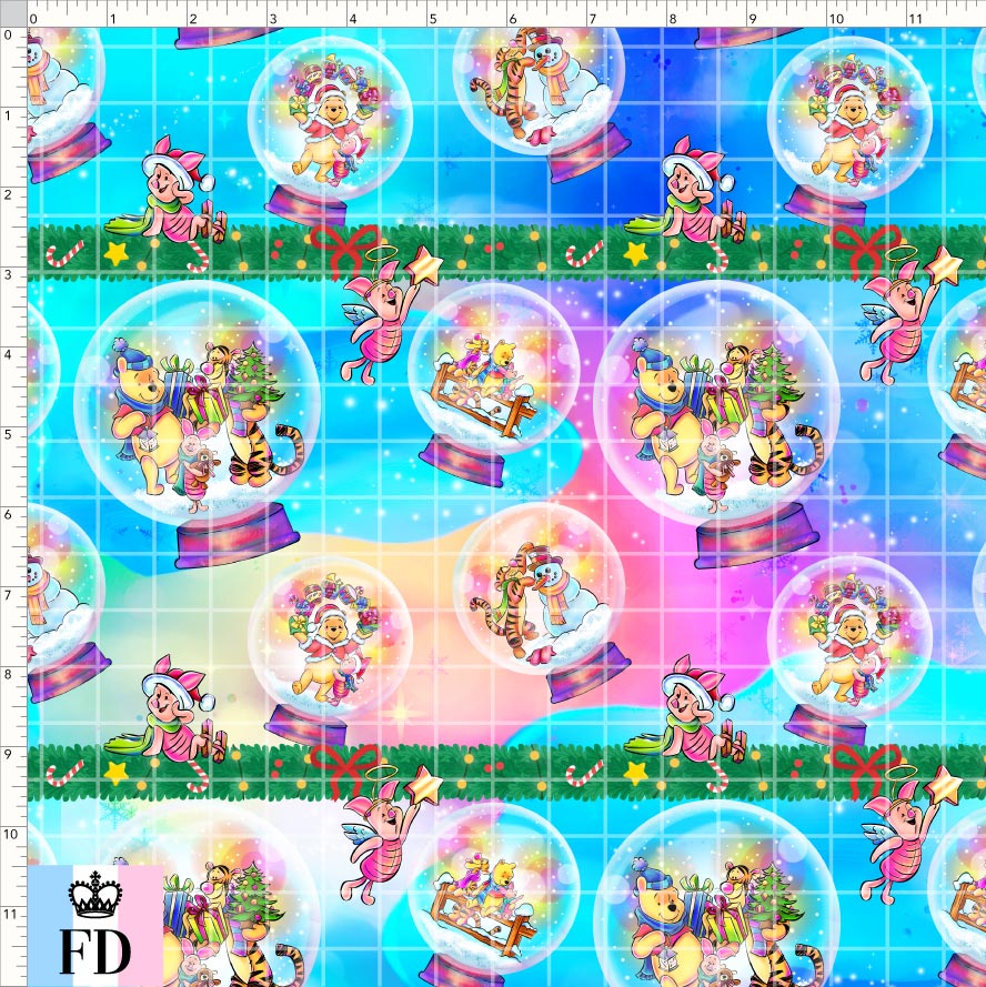 PREORDER - Winter Pooh Friends - Snow Globes - REGULAR SCALE