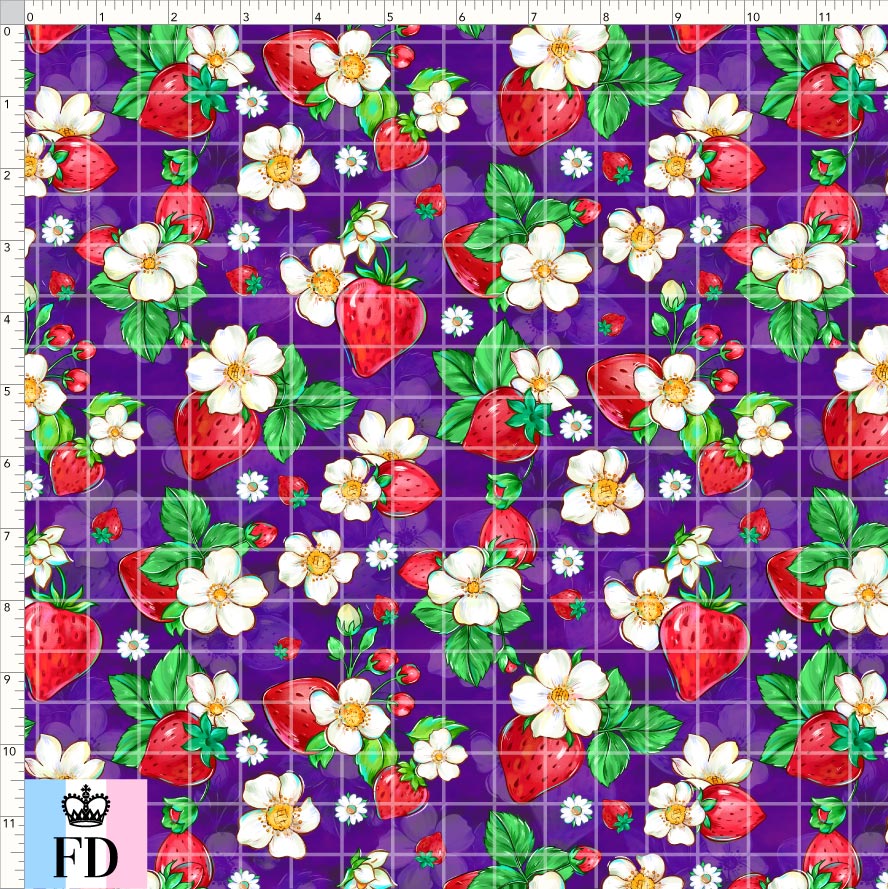 PREORDER - Short-Berry Friends - Strawberries - Purple - SMALL SCALE
