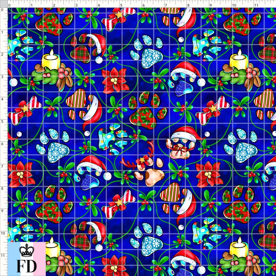 PREORDER - Christmas Wackadoo! - Xmas Paws - Blue - SMALL SCALE