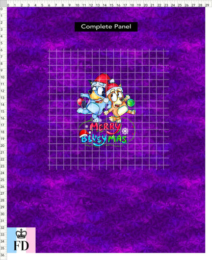 PREORDER - Christmas Wackadoo! - Panel - Blueymas - Candy Purple - CHILD or ADULT