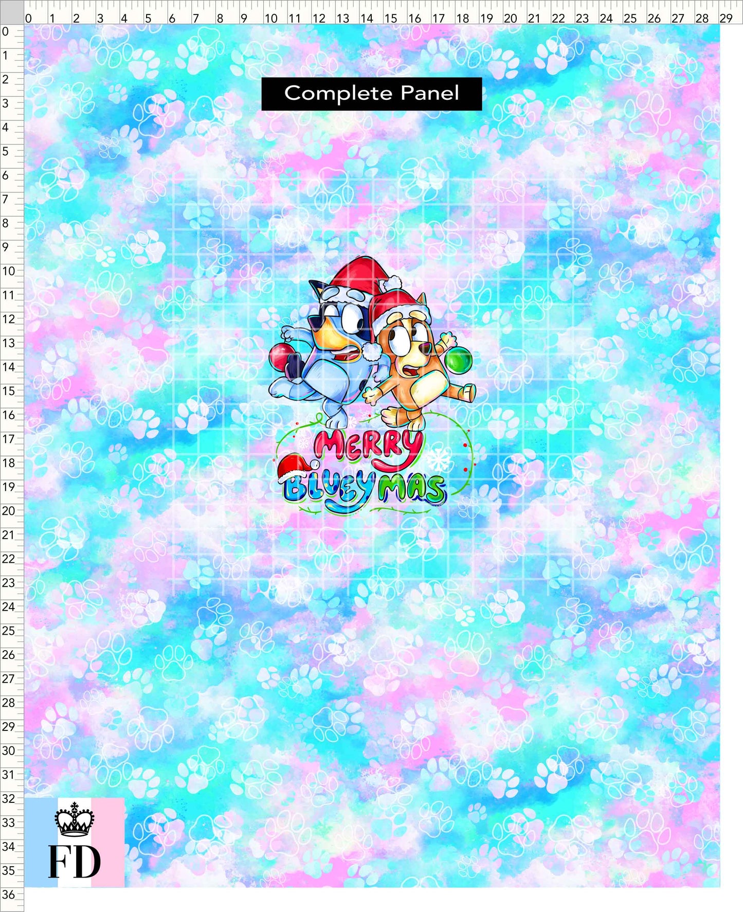 PREORDER - Christmas Wackadoo! - Panel - Blueymas - Paws Pastel - CHILD or ADULT