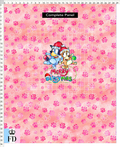 PREORDER - Christmas Wackadoo! - Panel - Blueymas - Paws Peach Pink - CHILD or ADULT