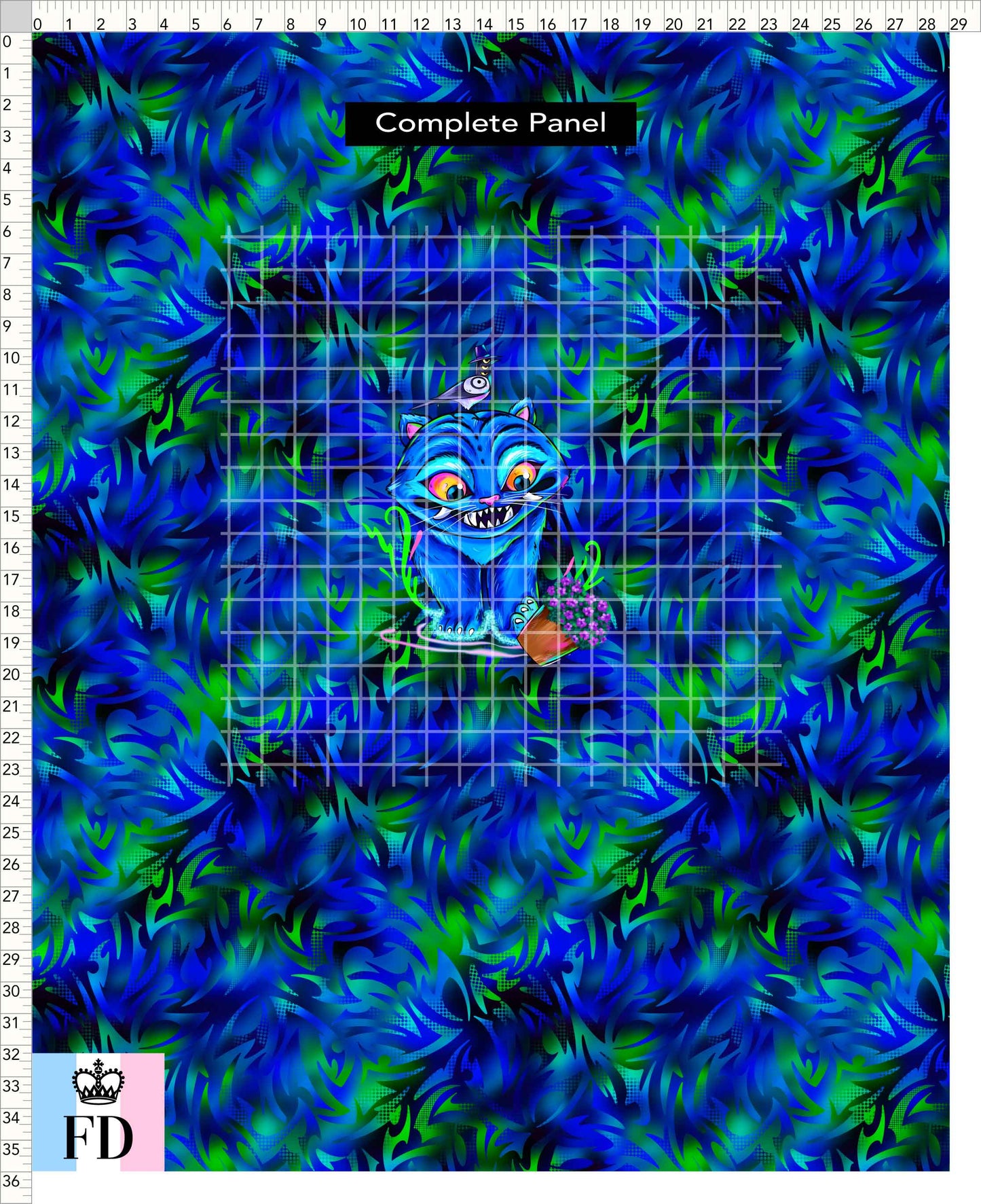 PREORDER - KPop Demon HuntrX - Panel - Derb - Blue Green Wild - ADULT