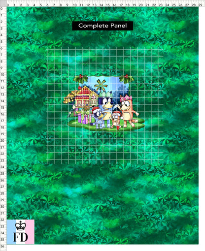 PREORDER - Christmas Wackadoo! - Panel - Family - Candy Green - CHILD or ADULT