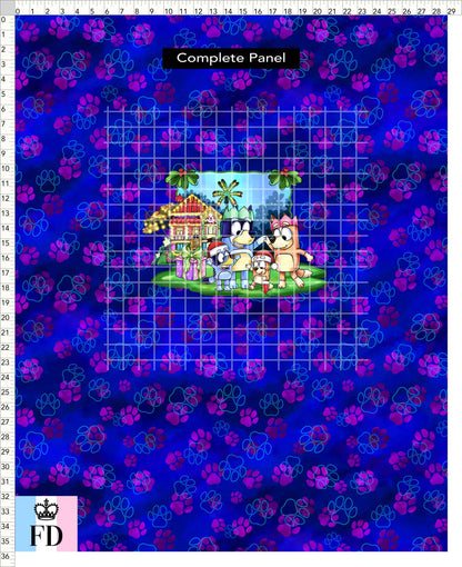 PREORDER - Christmas Wackadoo! - Panel - Family - Paws Blue - CHILD or ADULT