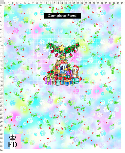 PREORDER - Christmas Wackadoo! - Panel - Gifts - Mistletoe Pastel - CHILD or ADULT