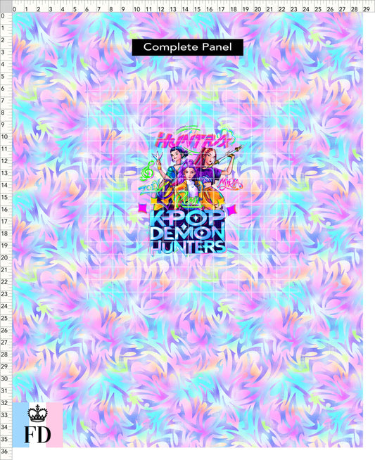 PREORDER - KPop Demon HuntrX - Panel - KPop DH - Pastel Wild - ADULT