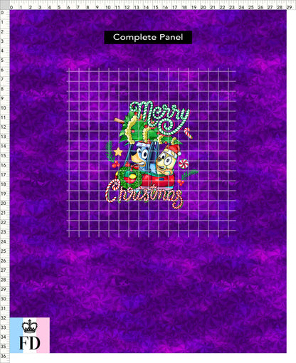 PREORDER - Christmas Wackadoo! - Panel - Merry Car - Candy Purple - CHILD or ADULT