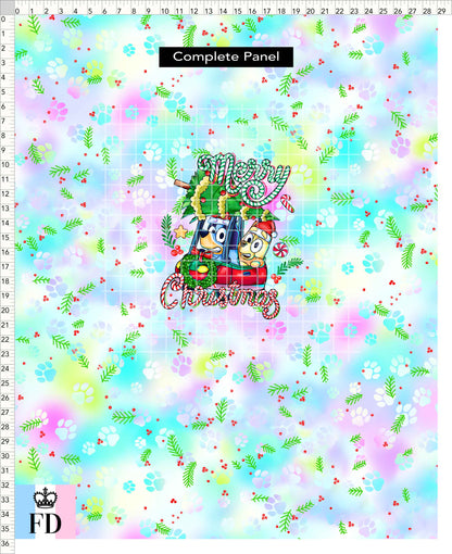 PREORDER - Christmas Wackadoo! - Panel - Merry Car - Mistletoe Pastel - CHILD or ADULT
