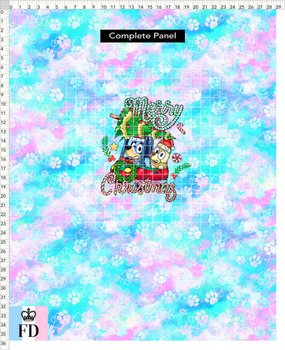 PREORDER - Christmas Wackadoo! - Panel - Merry Car - Paws Pastel - CHILD or ADULT