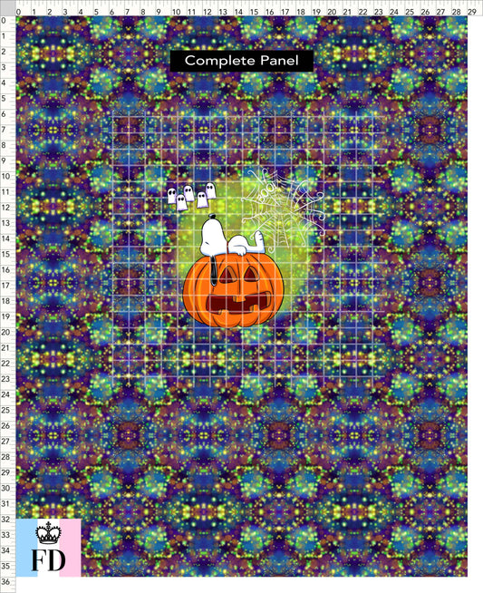 PREORDER - Snoopyween - Panel - Pumpkin - ADULT