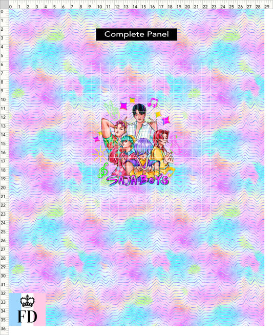 PREORDER - KPop Demon HuntrX - Panel - Saja - Pastel Waves - ADULT