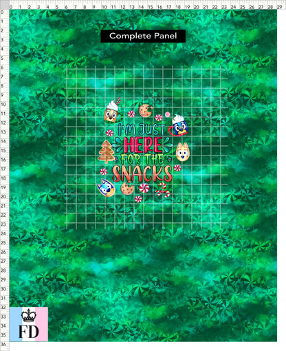 PREORDER - Christmas Wackadoo! - Panel - Snacks - Candy Green - CHILD or ADULT