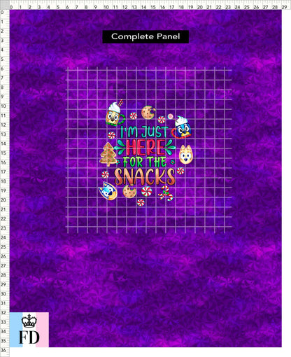 PREORDER - Christmas Wackadoo! - Panel - Snacks - Candy Purple - CHILD or ADULT