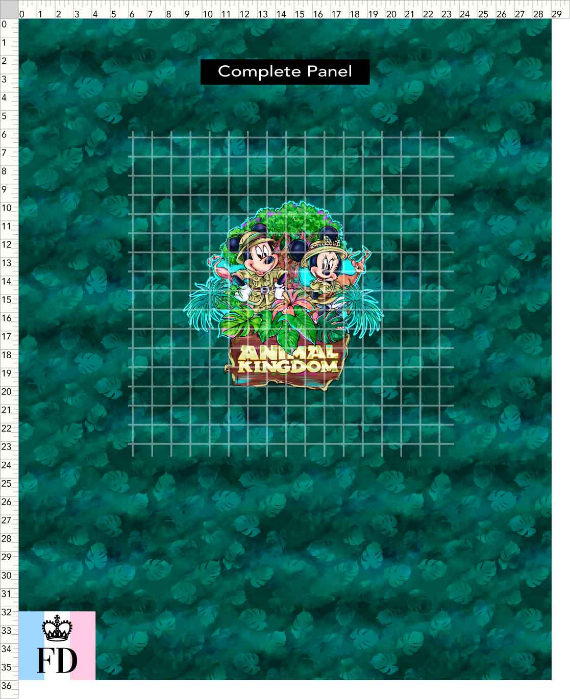 PREORDER - Safari Adventures - Panel - Mice AK - Leaves Emerald - CHILD or ADULT