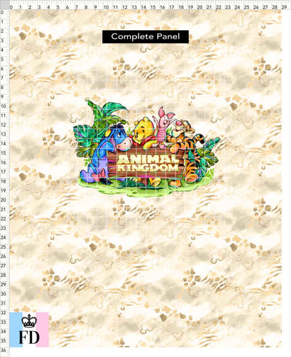 PREORDER - Safari Adventures - Panel - Pooh Friends AK - Skin Sand - CHILD or ADULT