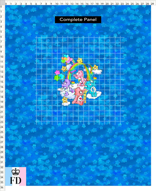 PREORDER - Rainbow Bears - Panel - Rainbow Bears - Stars Blue - ADULT
