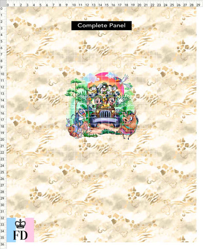 PREORDER - Safari Adventures - Panel - Safari Time - Skin Sand - CHILD or ADULT