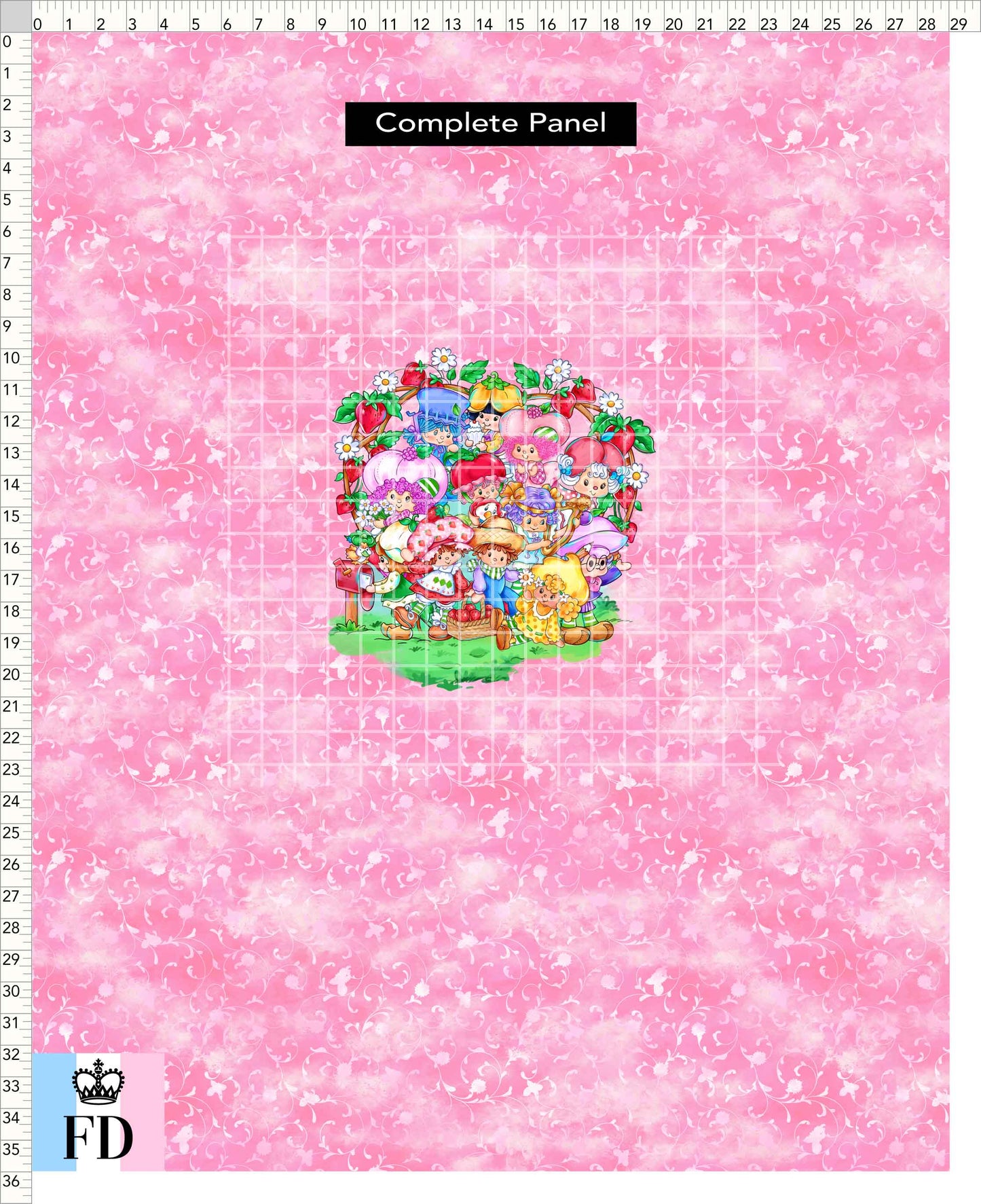 PREORDER - Short-Berry Friends - Panel - Short-Berry Friends - Foliage Pink - CHILD or ADULT