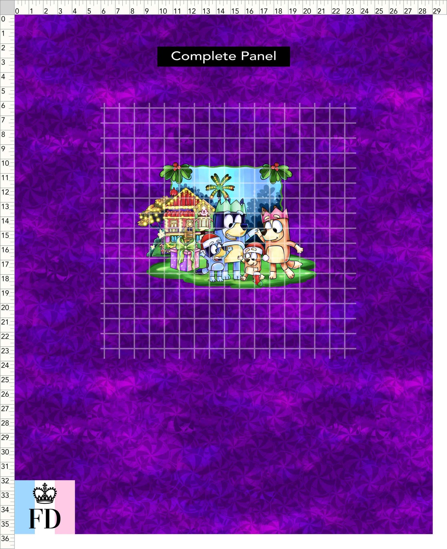PREORDER - Christmas Wackadoo! - Panel - Family - Candy Purple - CHILD or ADULT