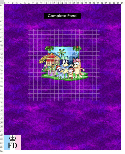 PREORDER - Christmas Wackadoo! - Panel - Family - Candy Purple - CHILD or ADULT