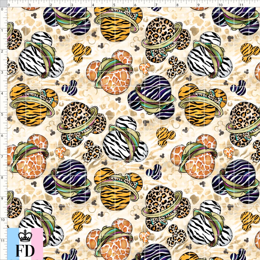 PREORDER - Safari Adventures - Animal Print Heads - Sand - SMALL SCALE