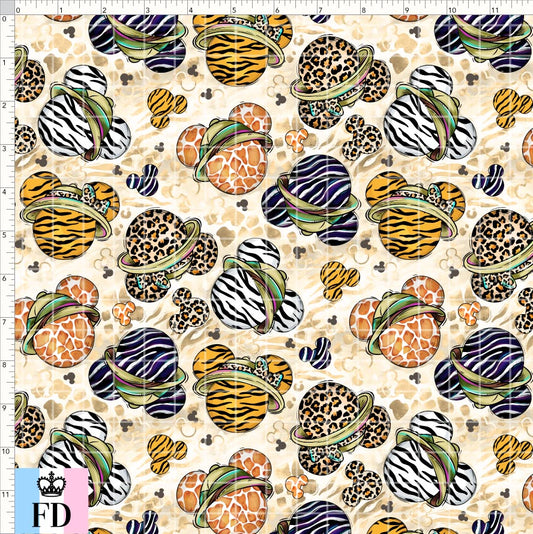 PREORDER - Safari Adventures - Animal Print Heads - Sand - SMALL SCALE