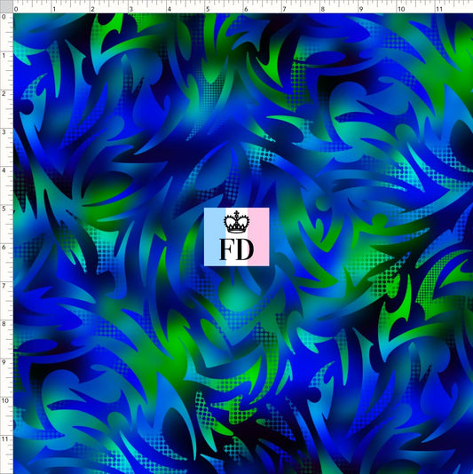 PREORDER - KPop Demon HuntrX - Background - Wild Blue Green