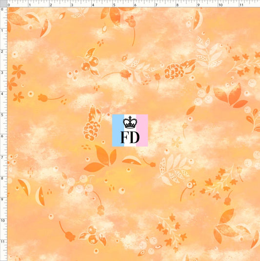 PREORDER - Short-Berry Friends - Background - Leaves Apricot