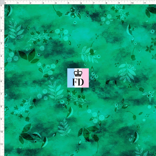 PREORDER - Short-Berry Friends - Background - Leaves Green