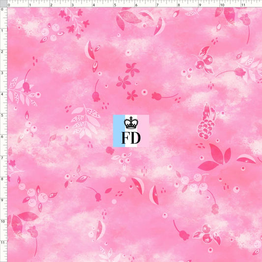PREORDER - Short-Berry Friends - Background - Leaves Pink