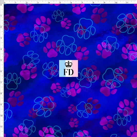 PREORDER - Christmas Wackadoo! - Background - Paws Blue