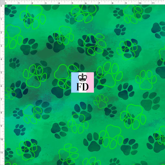 PREORDER - Christmas Wackadoo! - Background - Paws Green