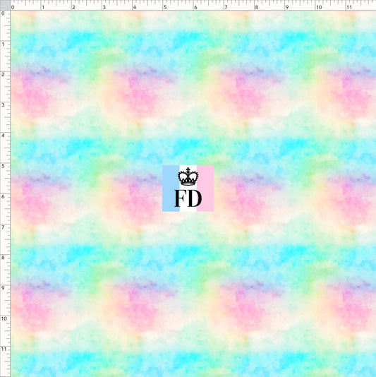 PREORDER - Winter Pooh Friends - Background - Rainbow Pastel