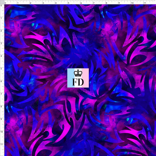 PREORDER - KPop Demon HuntrX - Background - Wild Blue Magenta
