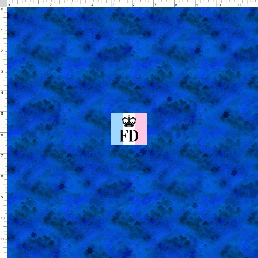 PREORDER - Rainbow Bears - Background - Clouds Blue