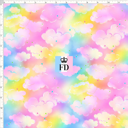 PREORDER - Rainbow Bears - Background - Clouds Rainbow