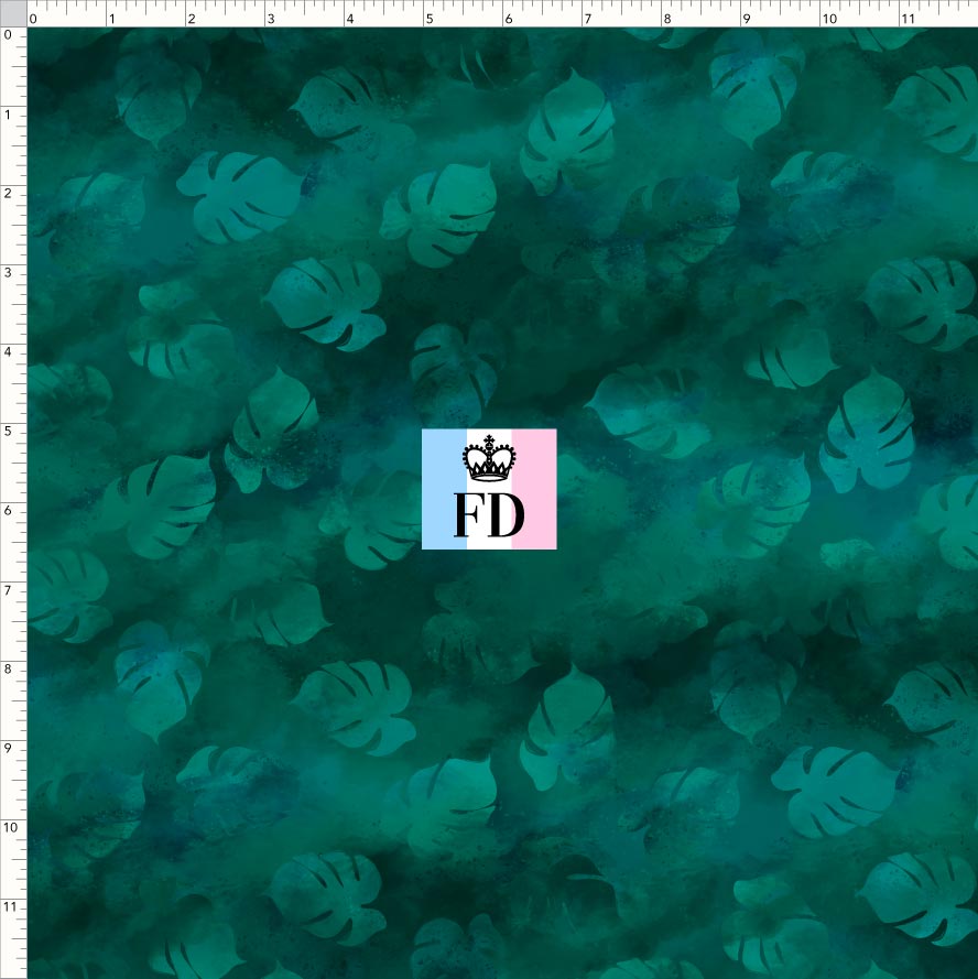PREORDER - Safari Adventures - Background - Leaves Emerald