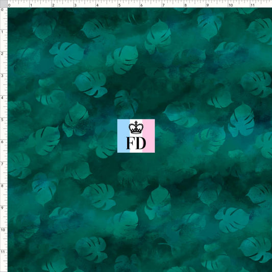 PREORDER - Safari Adventures - Background - Leaves Emerald