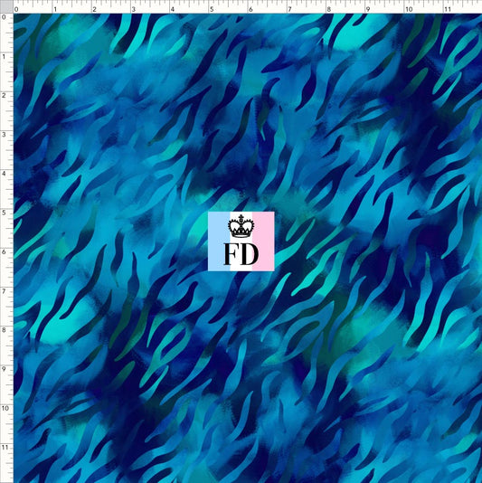 PREORDER - Safari Adventures - Background - Zebra Blue