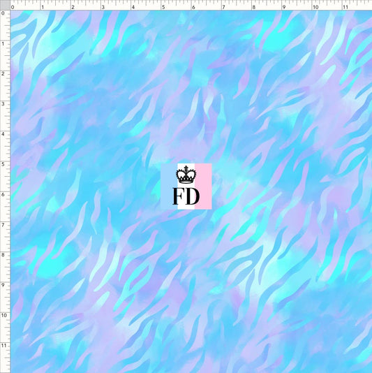 PREORDER - Safari Adventures - Background - Zebra Light Blue Lilac