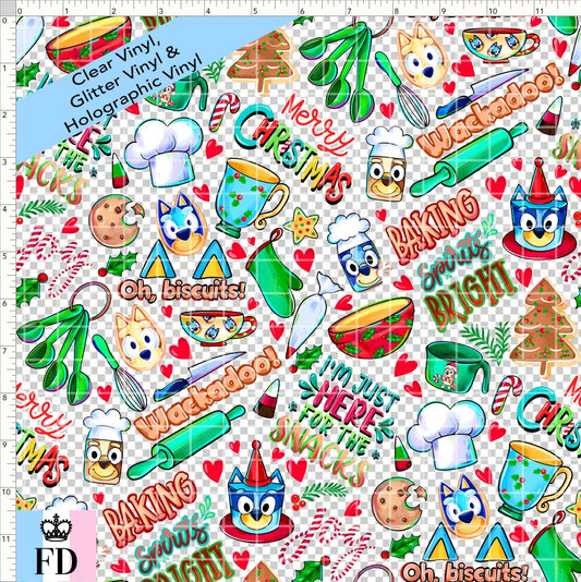 PREORDER - Christmas Wackadoo! - Baking Spirits - CLEAR & GLITTER VINYL - REGULAR SCALE