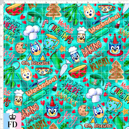 PREORDER - Christmas Wackadoo! - Baking Spirits - Teal - REGULAR SCALE