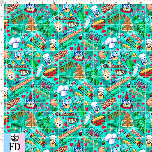 PREORDER - Christmas Wackadoo! - Baking Spirits - Teal - SMALL SCALE